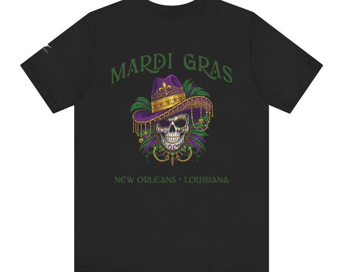 Mardi Gras Skull Tee | New Orleans, Louisiana