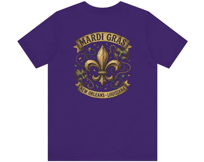 Mardi Gras Fleur-de-Lis Tee | New Orleans, Louisiana