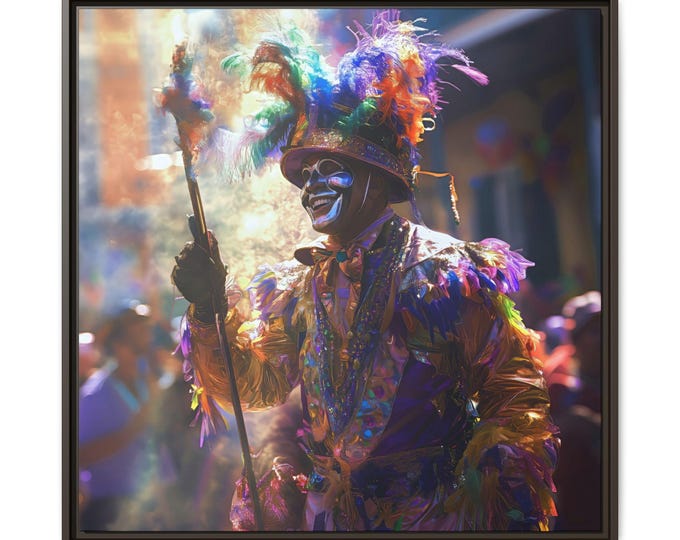 Carnival King | Framed Canvas Wall Art