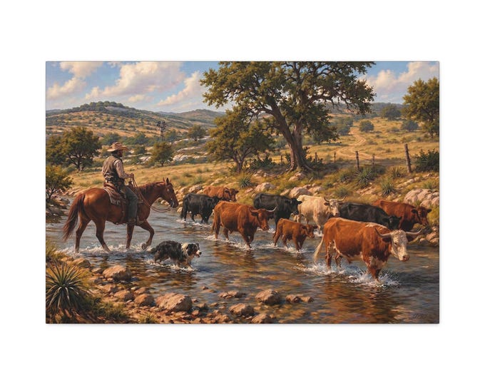 Hill Country Crossing canvas