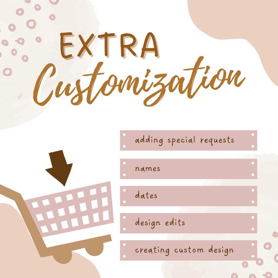 Shipping Upgrades Fee, Extra Work Fee, Additional Printing (Front or Back Side Options)