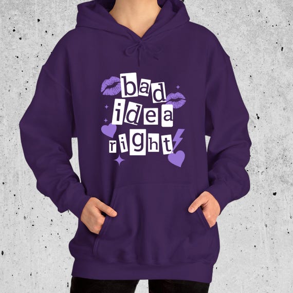 Youth Olivia Hoodie: 'Bad Idea Right' Lyrics - Music Fan Apparel