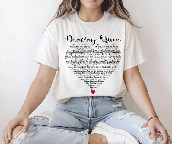 Dancing Queen Band Shirt, Swedish Pop Music Tee (Unisex All Ages)