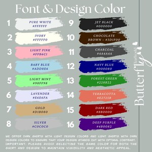 a poster with a bunch of different colors on it