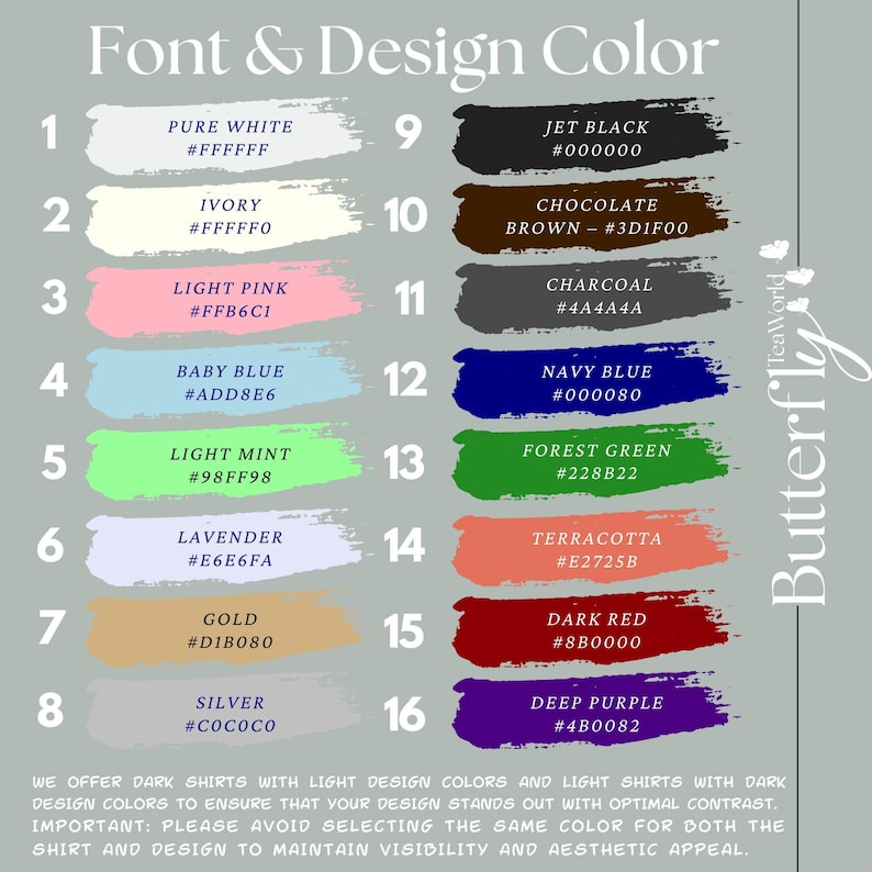 a poster with a bunch of different colors on it