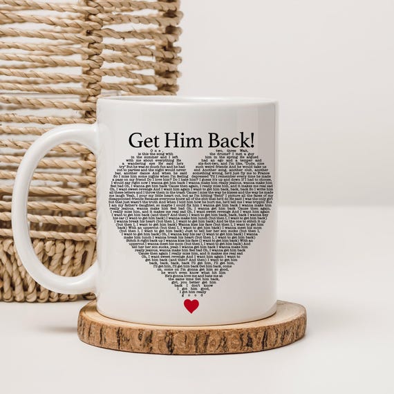 Olivia Rodrigo Mug: Get Him Back Lyrics - 11oz Ceramic Cup