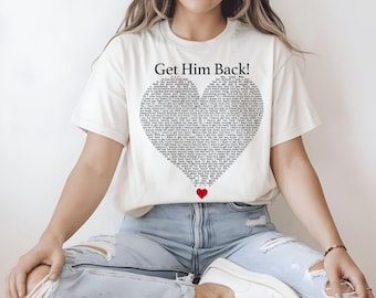 Olivia Rodrigo Shirt: Get Him Back Lyrics - Unisex Music Tee