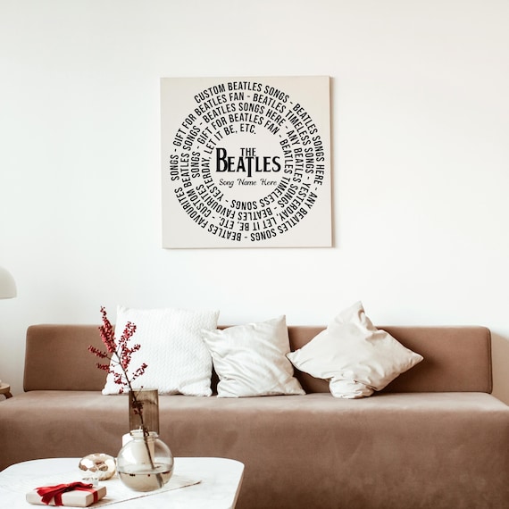Beatles Song Lyric Print - Personalized Wedding or Anniversary Gift