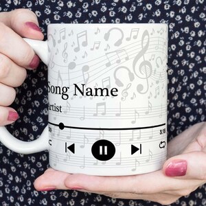 Custom Song Lyrics Mug: Personalized Music Gift with Names image 2