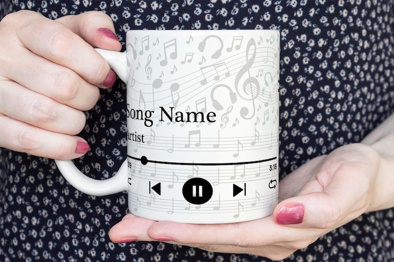 Custom Song Lyrics Mug: Personalized Music Gift with Names image 2