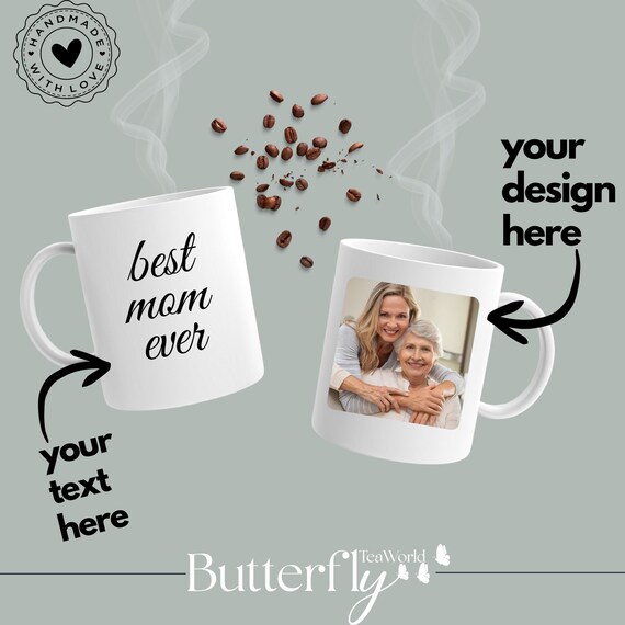 Custom Photo Mug: Personalized Ceramic Coffee Cup (11oz)
