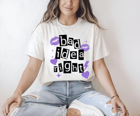 Olivia Bad Idea Right Shirt - Stylish V-Neck Music Tee