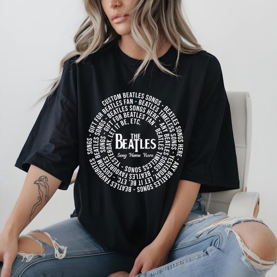 Beatles Song Lyrics, Vintage Style (Unisex S-4XL)