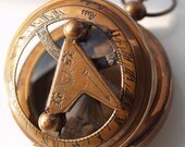 50 pcs 47 mm Huge Sundial and Compass Antique Coffe Vintage Style Pendant Findings (Working)