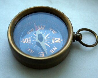 30 pcs 38 mm antique Brass Compass