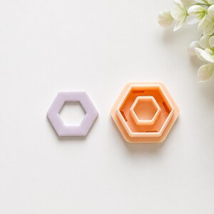 Polymer Clay Hexagon Donut Geometrisk Utstickare