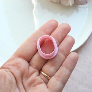 Oval Polymer Clay Cutter – Geometric Earring Cutter – Basic Shape 3D Printed Clay Tools for Jewelry Making and Crafts