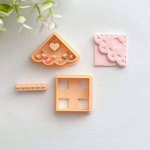 Set di taglierine per segnalibri con impronta a cuore – Strumento guida per punti in pasta polimerica per segnalibri fai da te