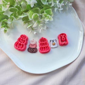 Halloween-snijderset polymeerklei | Bundel hondenspook en pompoensnijder | Gereedschap voor het maken van griezelige sieraden