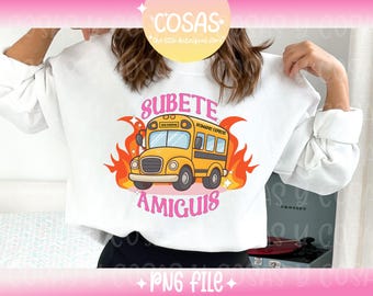 Subete AmiguisPNG, Funny Sarcastic Spanish Design,Personal and Commercial Use