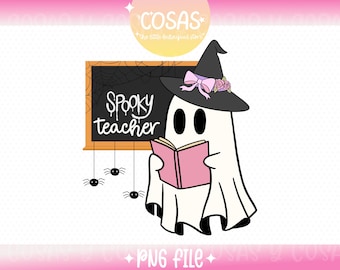 Spooky Teacher PNG | Halloween Sublimation Design | Funny Halloween Shirt PNG | Digital Download