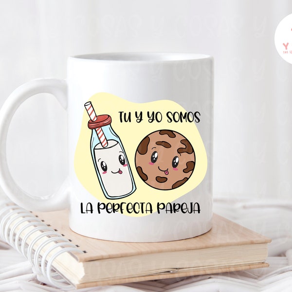 You and me are perfect pair, tu y yo la perfecta pareja, Duo Design Sublimation Design, PNG File, Valentine's Day, Spanish Design