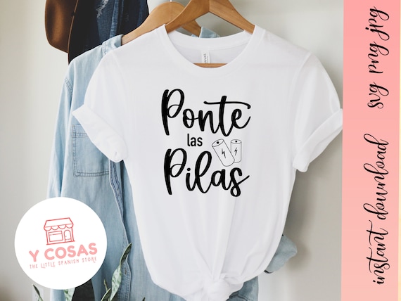 Ponte Las Pilas! Camiseta Latina De Regalo Para San Valentin Ponte Las Pilas! Camiseta Latina De Regalo Para San Valentin