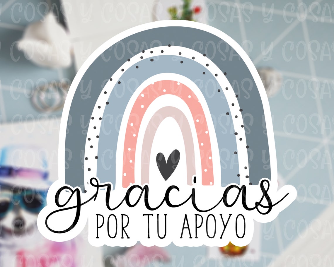 Gracias por tu apoyo Sticker/Pegatina Etsy México