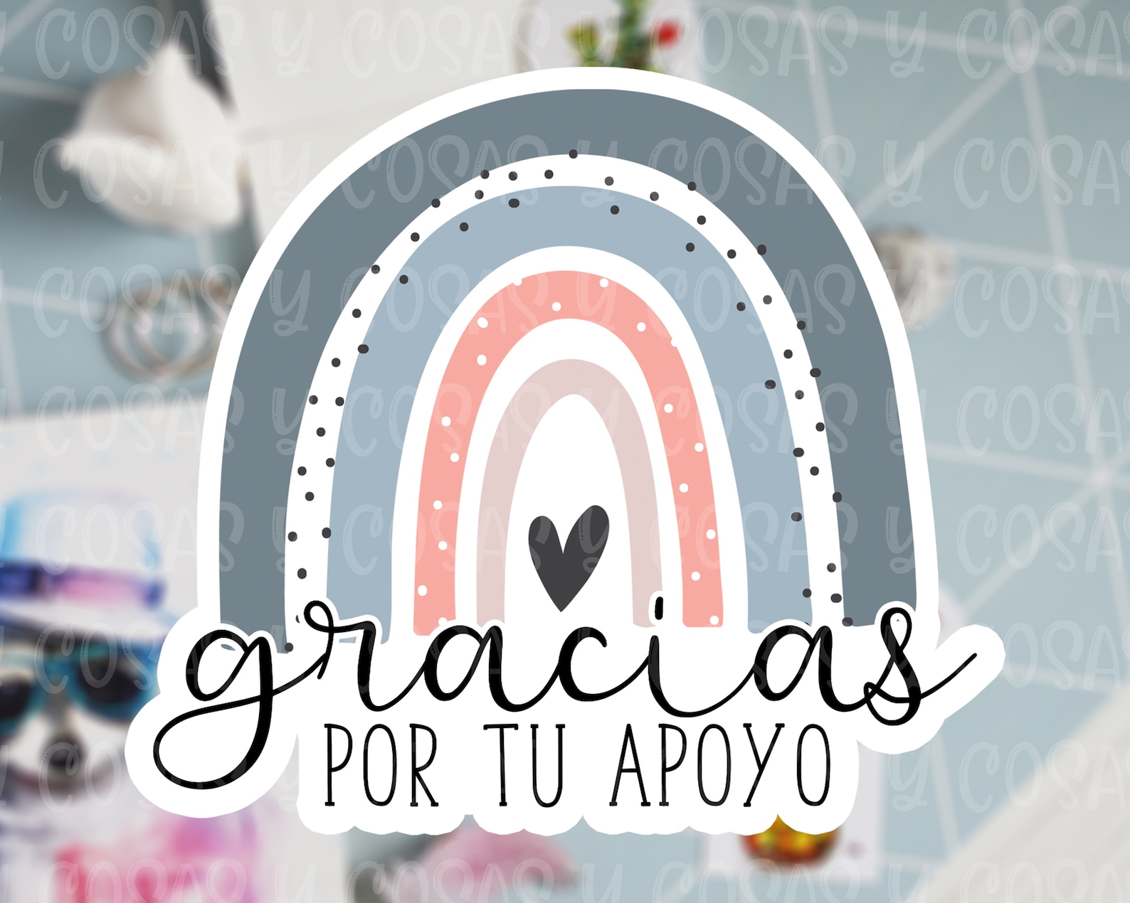 Gracias por tu apoyo sticker pegatina etsy m xico
