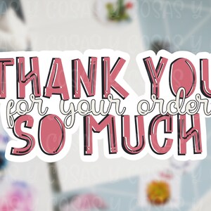 Merci beaucoup pour votre commande Sticker/Pegatina, Sticker business, Small Business, pequena empresa