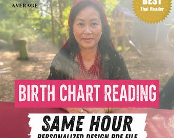 Detailed Astrological Natal Chart Reading with Psychic and Tarot Insights | Full Birth Chart Astrology & Life Guidance, Same Day Reading
