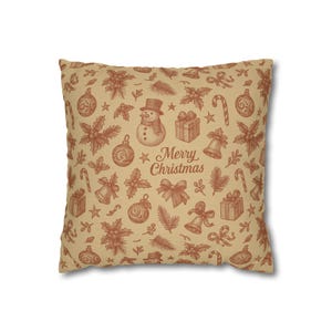 Festive Holiday Pillowcase, Cozy Christmas Decor, Decorative Throw Pillow, Seasonal Home Accent, Warm Winter Gift