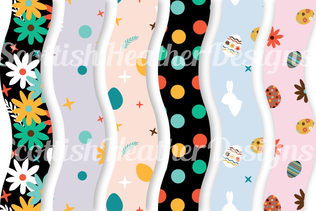 Easter Egg Digital Patterns / Paper - Ideal for Scrapbooking, Fabric ...
