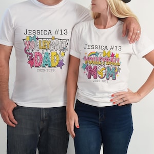 Personalized Volleyball Comfort Colors Shirt: Custom Name & Number