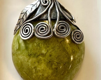 Peruvian Pachamama 950 silver pendant