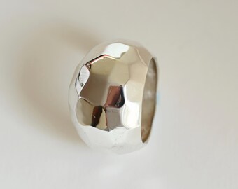 Healing Silver Ring – Emotional Balance Jewelry, 950 Sterling Statement Ring for Women