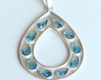 Teardrop Silver Necklace – Meaningful Jewelry, Symbol of Renewal & Emotional Balance, Gift for Her