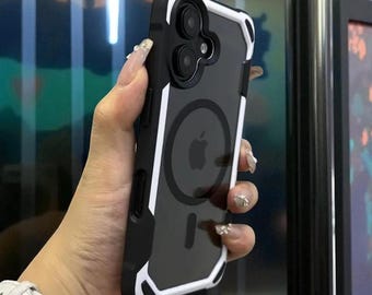 AeroEdge ClearMag Cover – Transparent Shockproof iPhone Case with Magnetic Grip Bumper