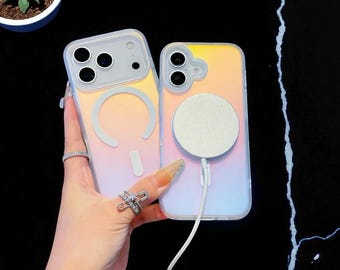 PrismGlow Holographic Magnetic Case – Gradient Laser iPhone Cover