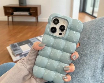 3D GlossGrid iPhone Hülle: Stoßfeste Bonbon-Hülle aus Silikon