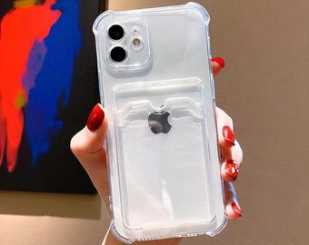 VistaGuard CardClear Case – Shockproof Transparent iPhone Cover with Secure Card Slot