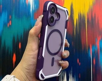 ClearGrip Magnetic Bumper – Transparent Shockproof Case for iPhone X to 16 Plus Series