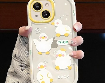 Duck iPhone Case – Cute Cartoon Silicone Cover