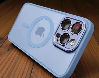 FrostArmor Matte Magnetic Cover – Translucent Shockproof Case for iPhone X to 16 Plus Series