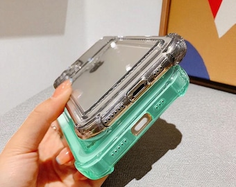 PocketShield Clear Armor – Transparent Card Holder Case for iPhone X to 16 Pro Max