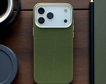 Magnetic Fabric iPhone Case: Wireless Charging, Protective Cover