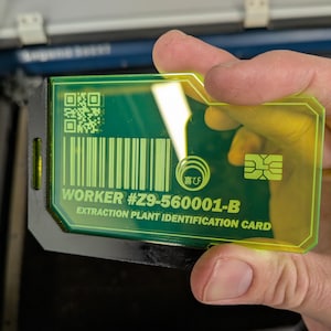 Cyberpunk ID Badge, Sci-Fi identification card, Cosplay prop, Blade Runner