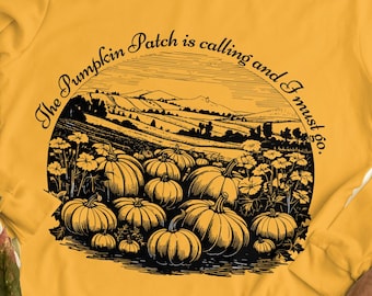 Pumpkin Patch PNG: Fall Sublimation & DTF Design (Digital Download)