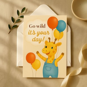 Cute Giraffe All Occasion Card
