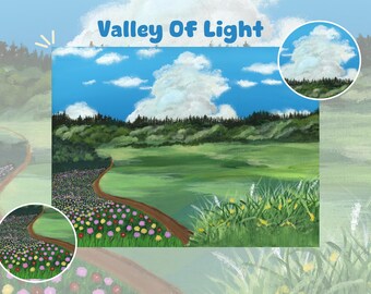 Valley Of Light - Acrylic Landscape Art Print | Giclée Print